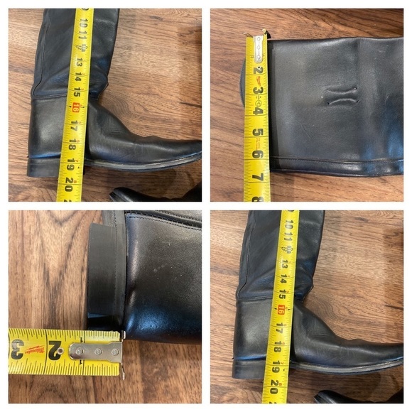 Black leather tall riding boots sz 9.5B - Picture 13 of 15